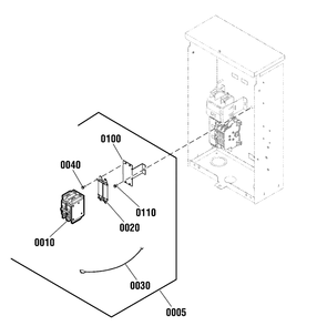 Optional Accessory - Circuit Breaker Group Diagram and Parts List for 040633-00  Briggs and Stratton Generator